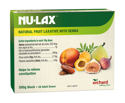 Nu-Lax Natural Fruit Laxative Block with Senna