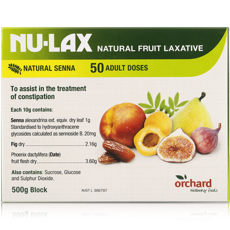 Nu-Lax Natural Fruit Laxative Block with Senna