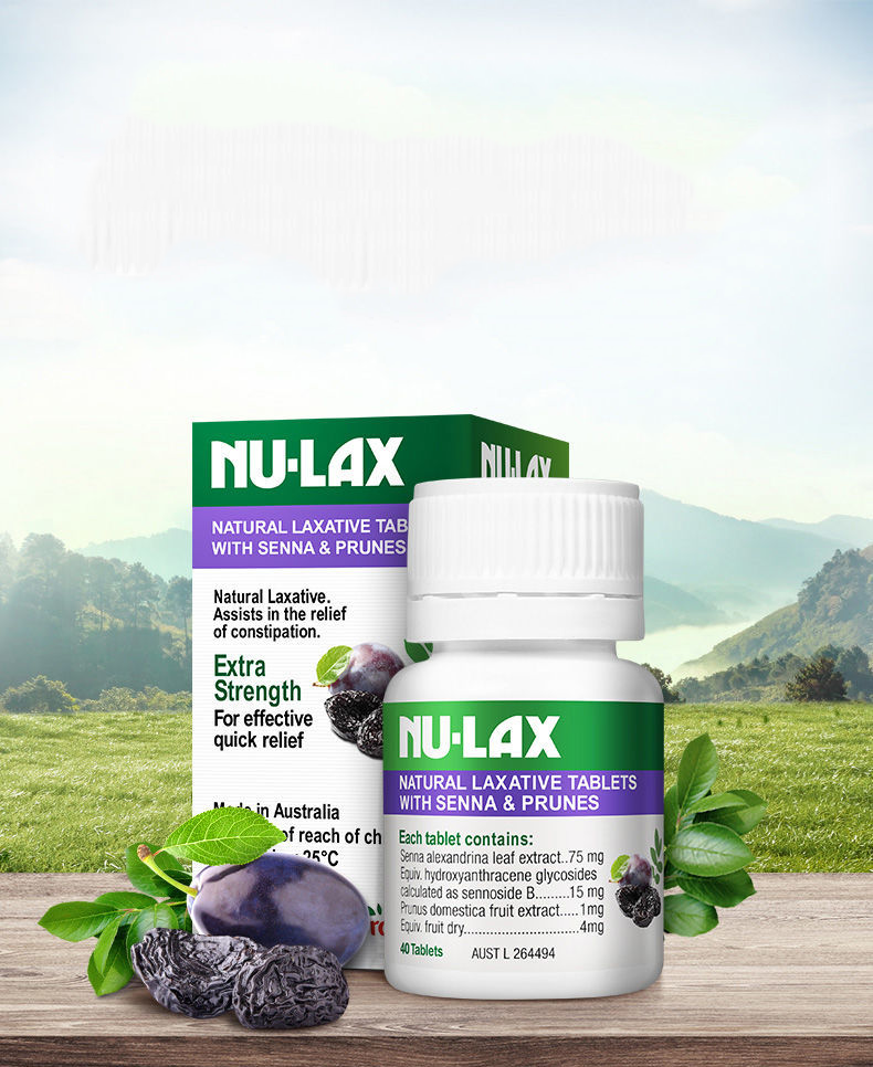 Nu-Lax Natural Laxative Senna & Prune Tablets