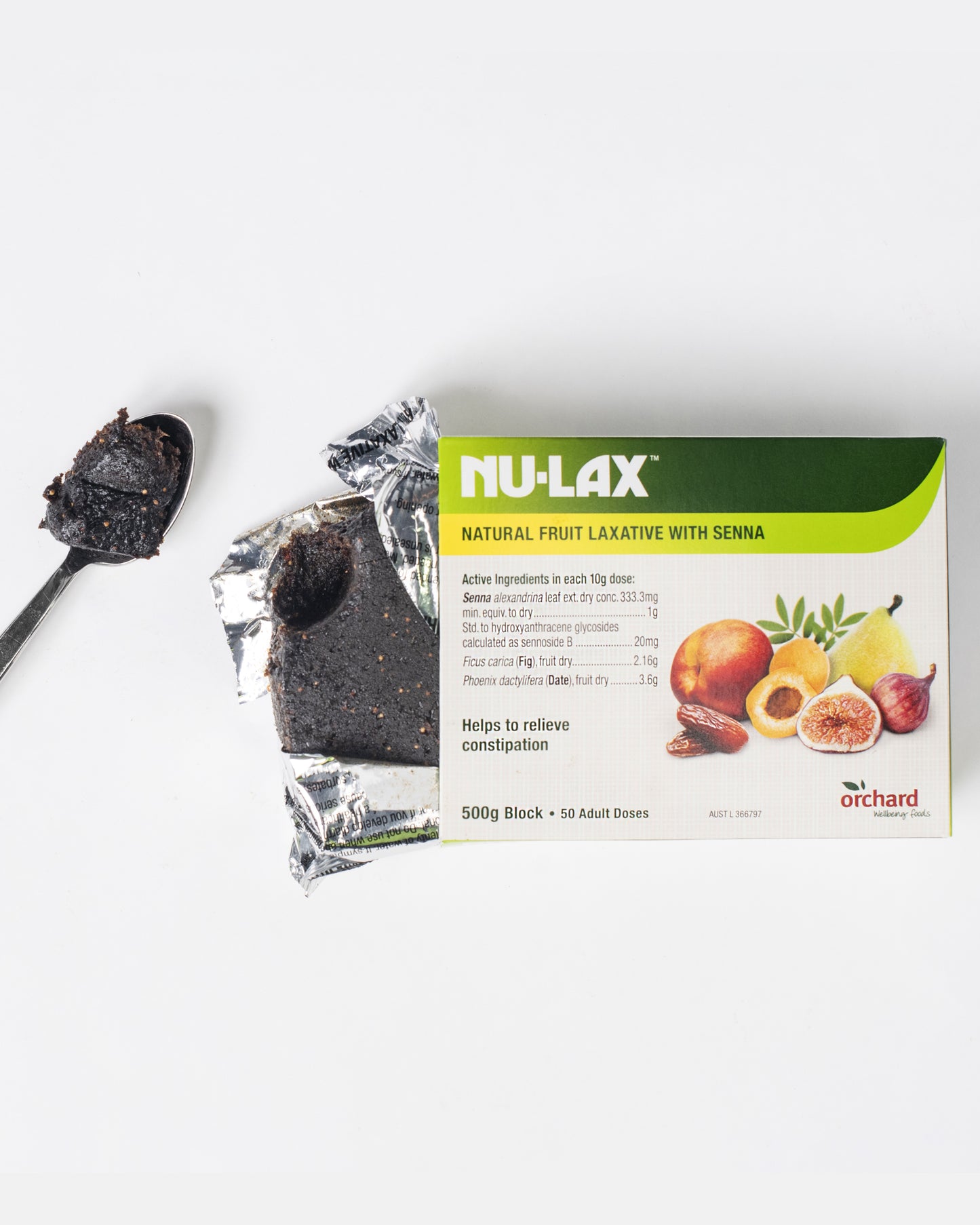 Nu-Lax Natural Fruit Laxative Block with Senna