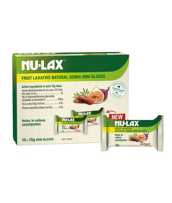 Nu-Lax Fruit Laxative Natural Senna Mini Blocks