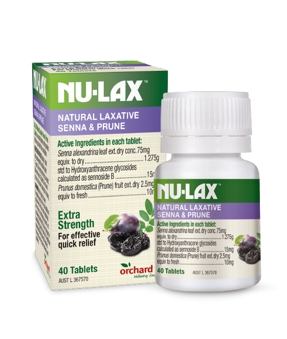 Nu-Lax Natural Laxative Senna & Prune Tablets