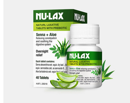 Nu-Lax Natural Laxative with Prebiotic tablets